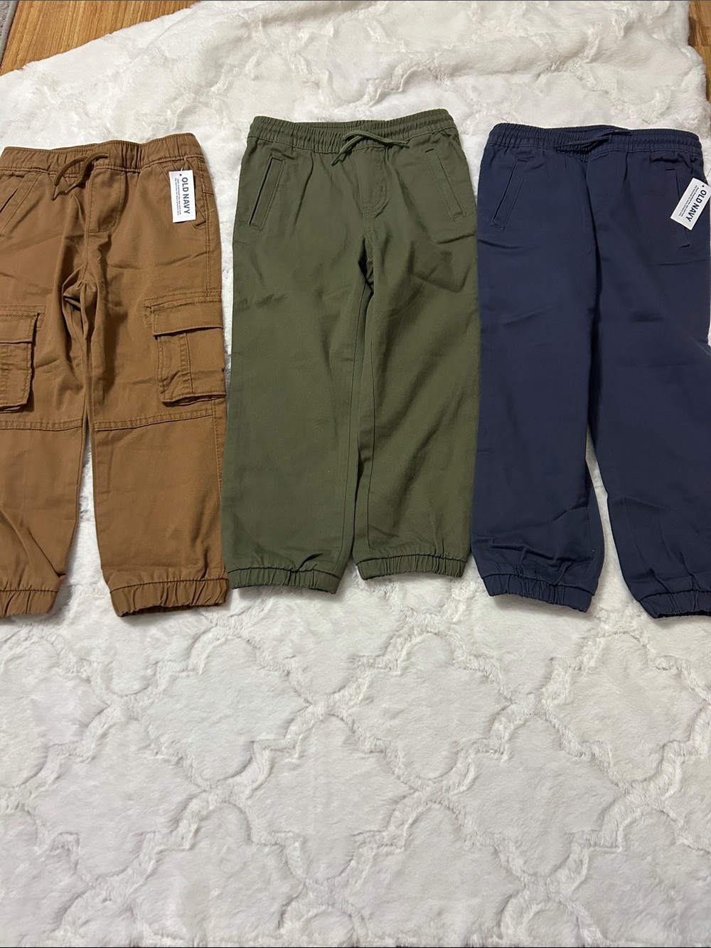 Old Navy Kids Jogger Pants in Brown, Olive & Navy
